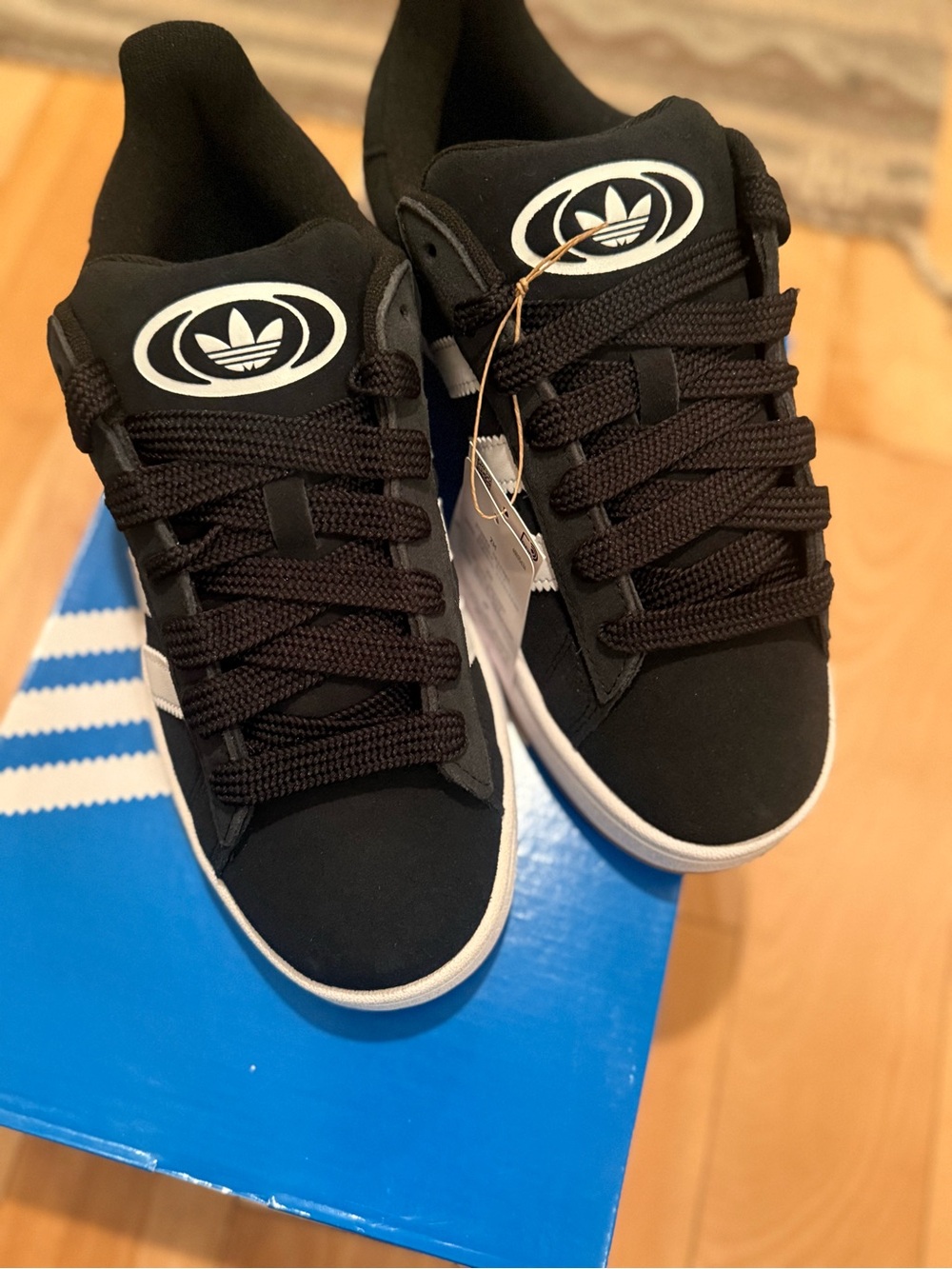 Adidas Campus 00s J Black White Gum Sole Sneakers NWT Size 6.5Y Womens 8